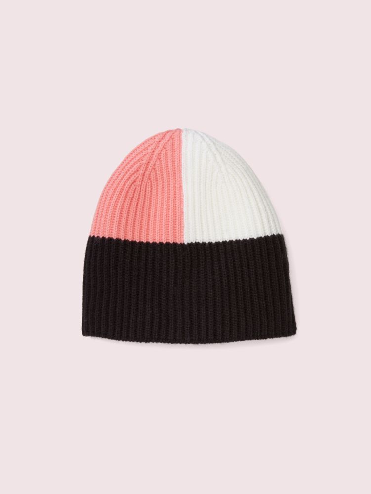 Kate Spade,Colorblock Zip Beanie,
