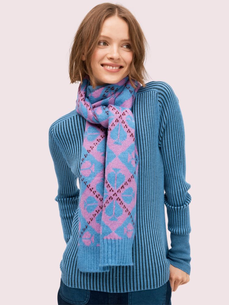 Spade Argyle Scarf, , Product