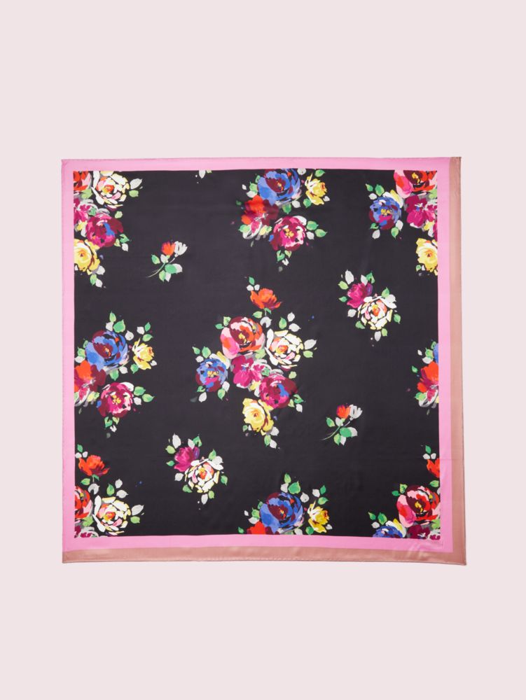 Kate Spade,Rare Roses Silk Scarf,