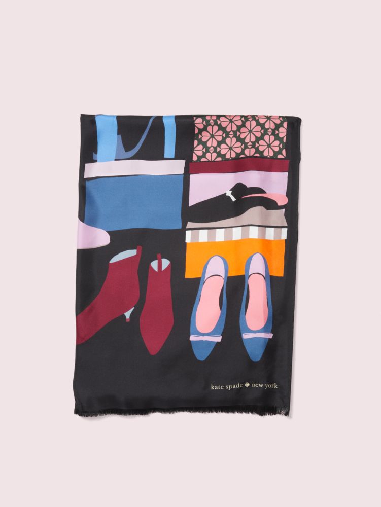 Closet Scene Oblong Scarf, , Product