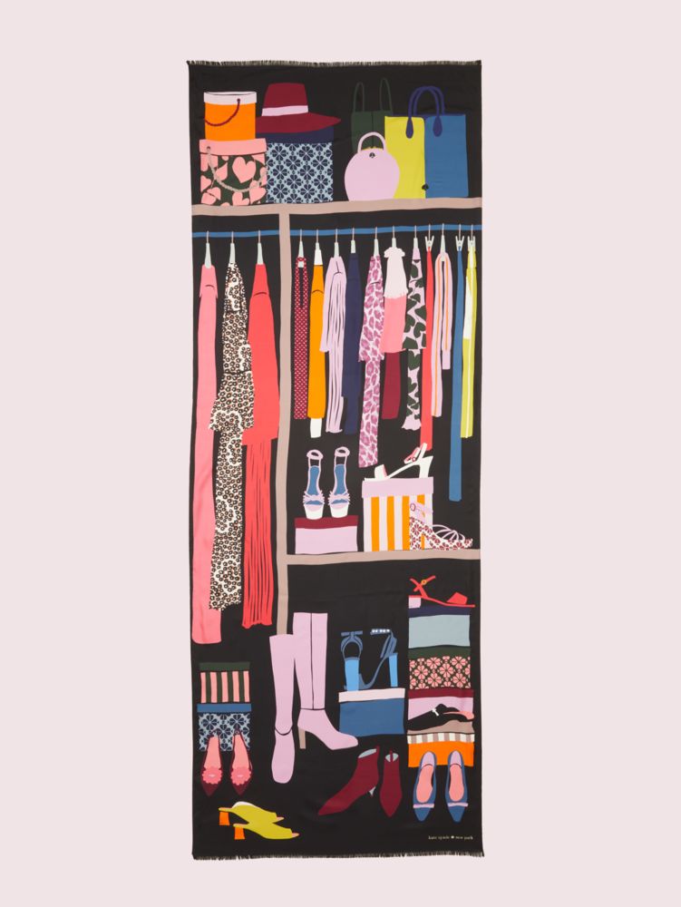 Closet Scene Oblong Scarf, , Product
