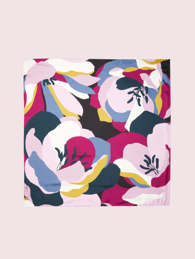 Kate Spade,Quad Flower Square Scarf,