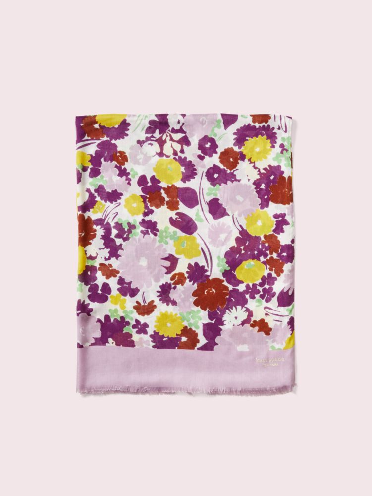 Kate Spade,Swing Flora Oblong Scarf,