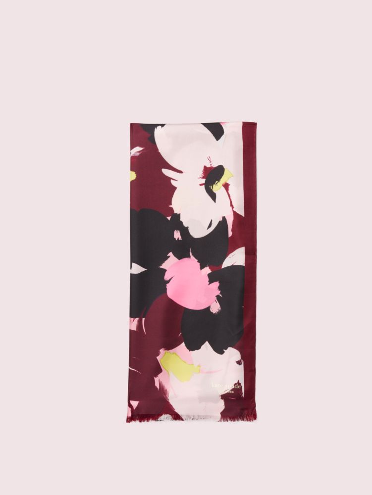 Kate Spade,Brush Bloom Oblong Scarf,