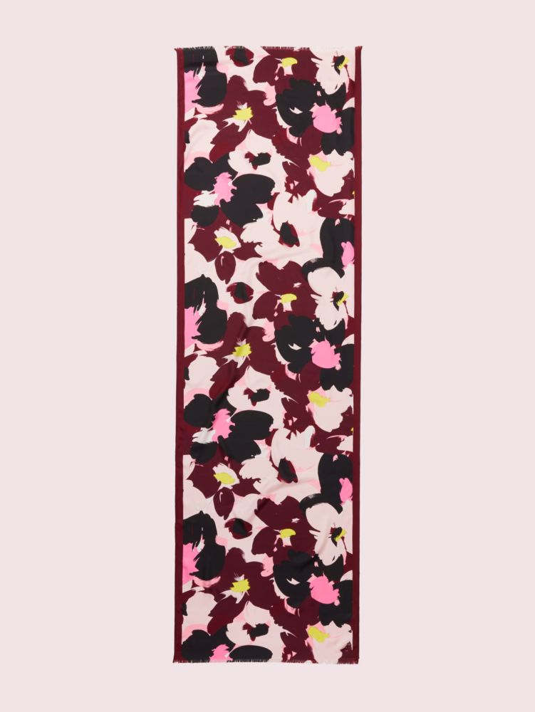 Kate Spade,Brush Bloom Oblong Scarf,