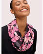 Kate Spade,floral oblong scarf,scarves,Black / Glitter