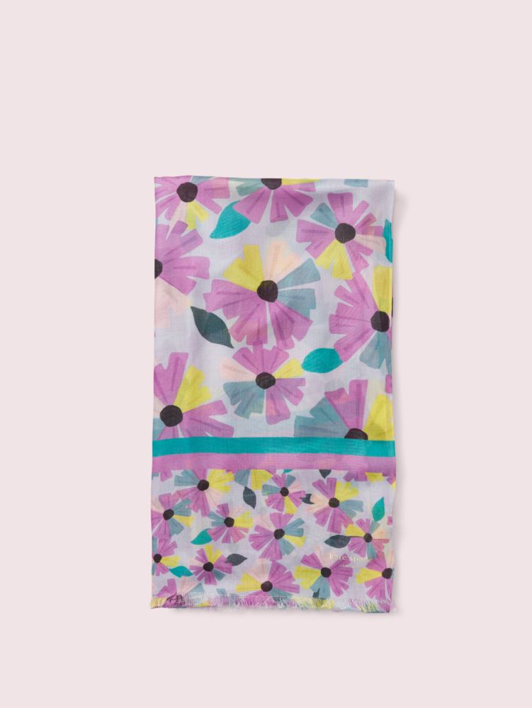 Kate Spade,Floral Oblong Scarf,