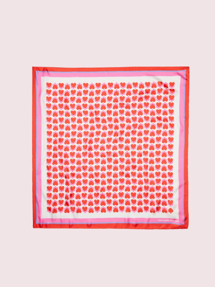 Kate Spade,Unlock Your Heart Silk Scarf,