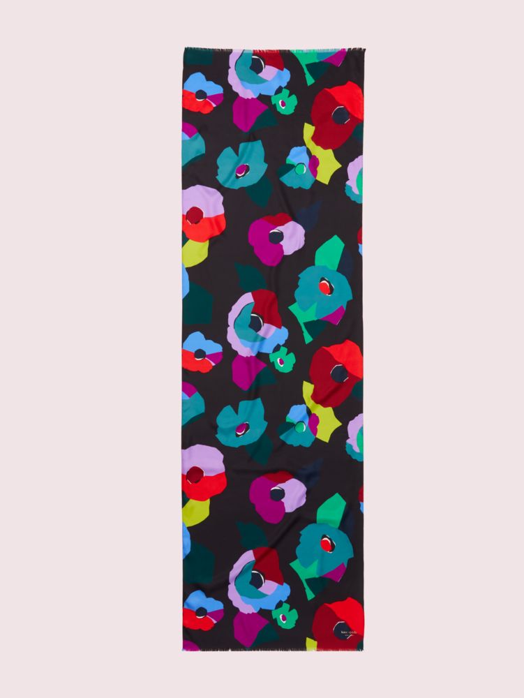 Kate Spade,Floral Collage Oblong Scarf,