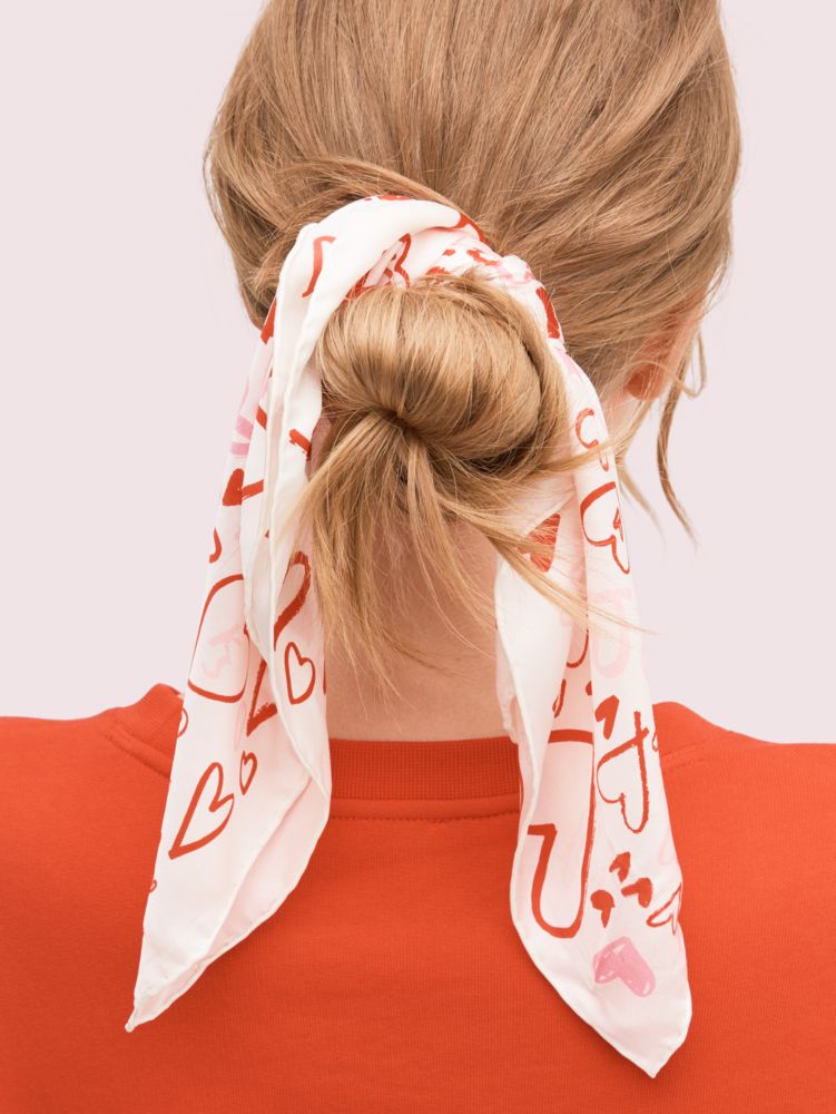 Kate Spade,Heart Scribbles Bandana,
