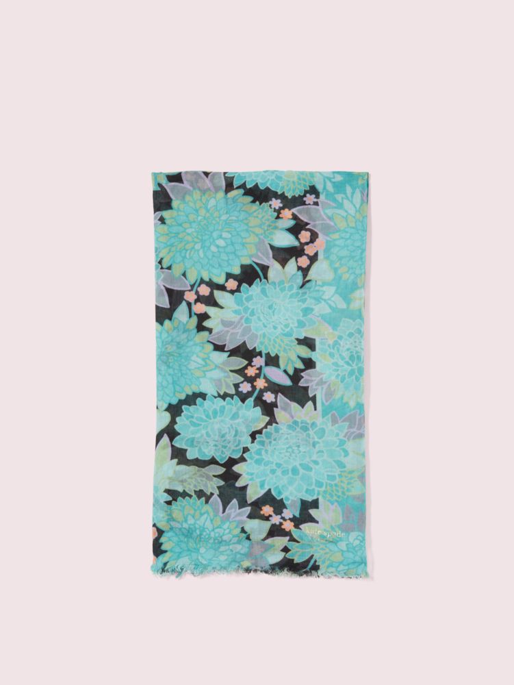 Dahlia Bloom Oblong Scarf, , Product