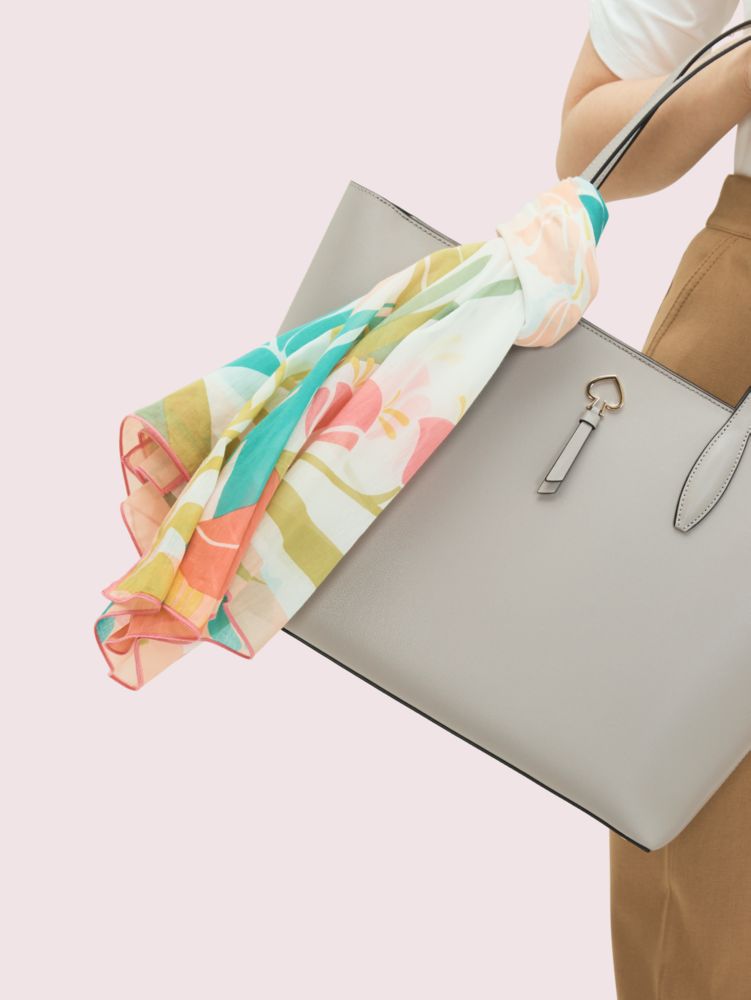 Kate Spade,Tropical Floral Square Scarf,