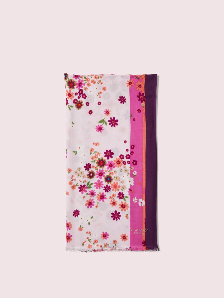 Kate Spade,Bora Flora Oblong Scarf,