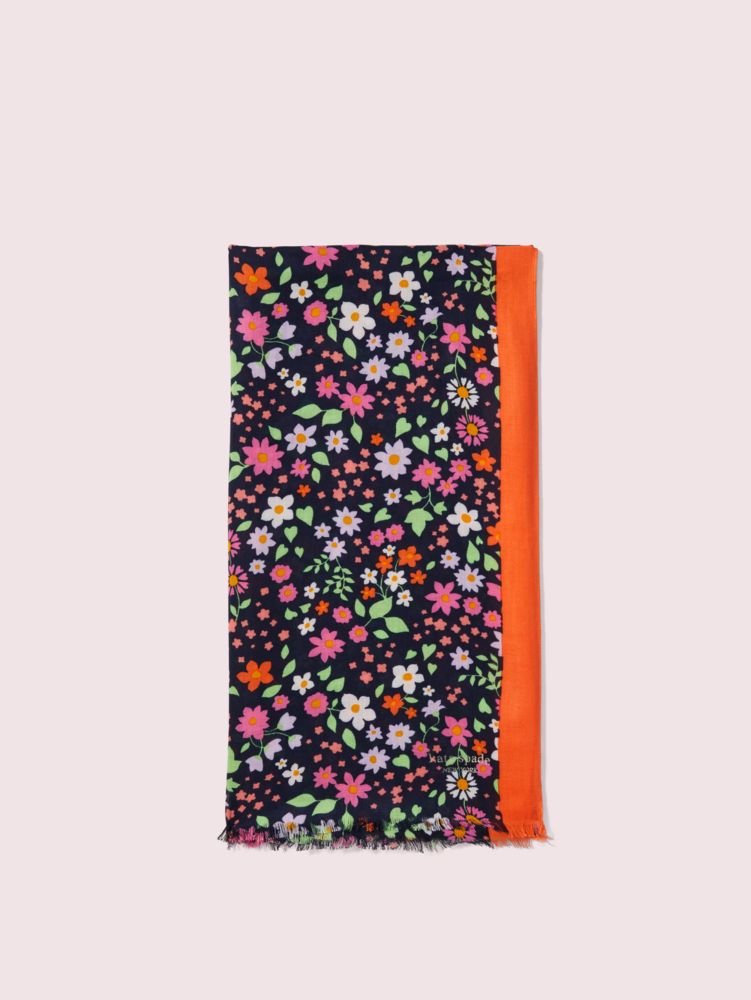 Kate Spade,Wild Garden Oblong Scarf,