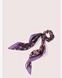 Kate Spade,pacific petals hair tie and bandana set,hair accessories,Black / Glitter