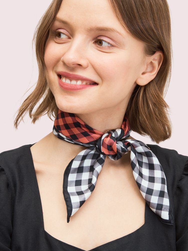Kate Spade,Garden Gingham Bandana,