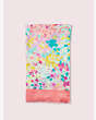 Kate Spade,painted petals oblong scarf,scarves,Pomegranate