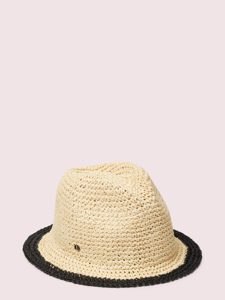 Heritage Stripe Crushable Fedora, , Product