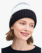 Kate Spade,colorblock beanie,hats,Cream