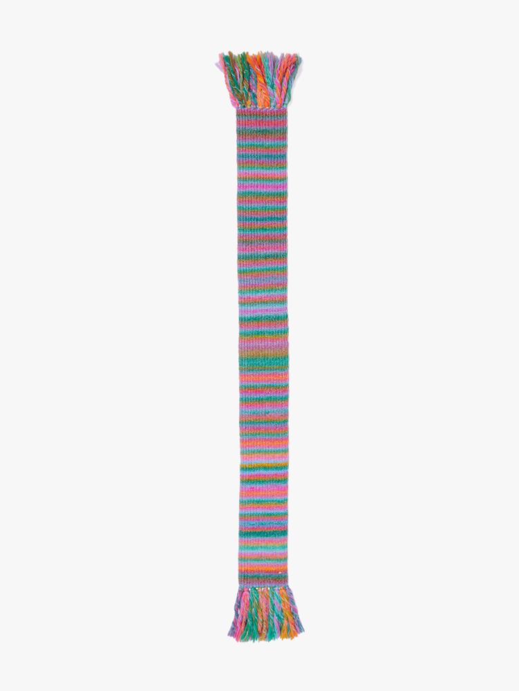 Kate Spade,marled stripe scarf,scarves,Green 
