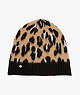 Kate Spade,leopard beanie,hats,Silt