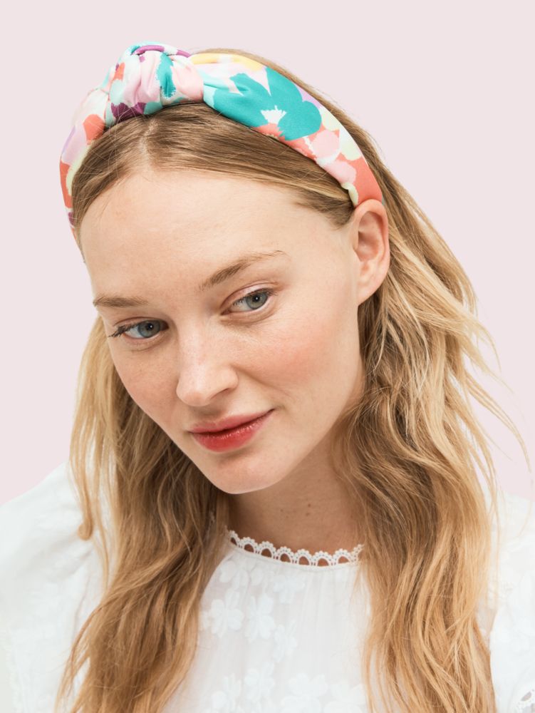Kate Spade,painted petals headband,hair accessories,Pomegranate