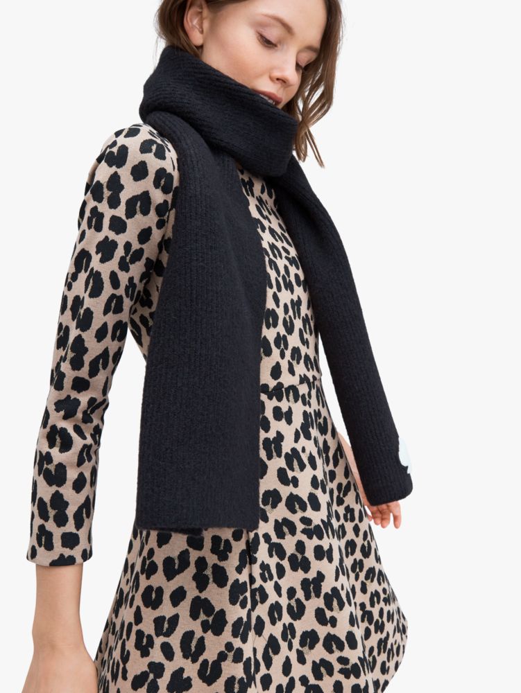 Kate Spade,Recycled Spade Patch Scarf,