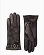 Kate Spade,cut out spade leather gloves,hats, gloves & scarves,50%,Black
