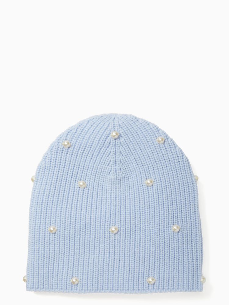 Kate Spade,embellished pearl beanie,hats,