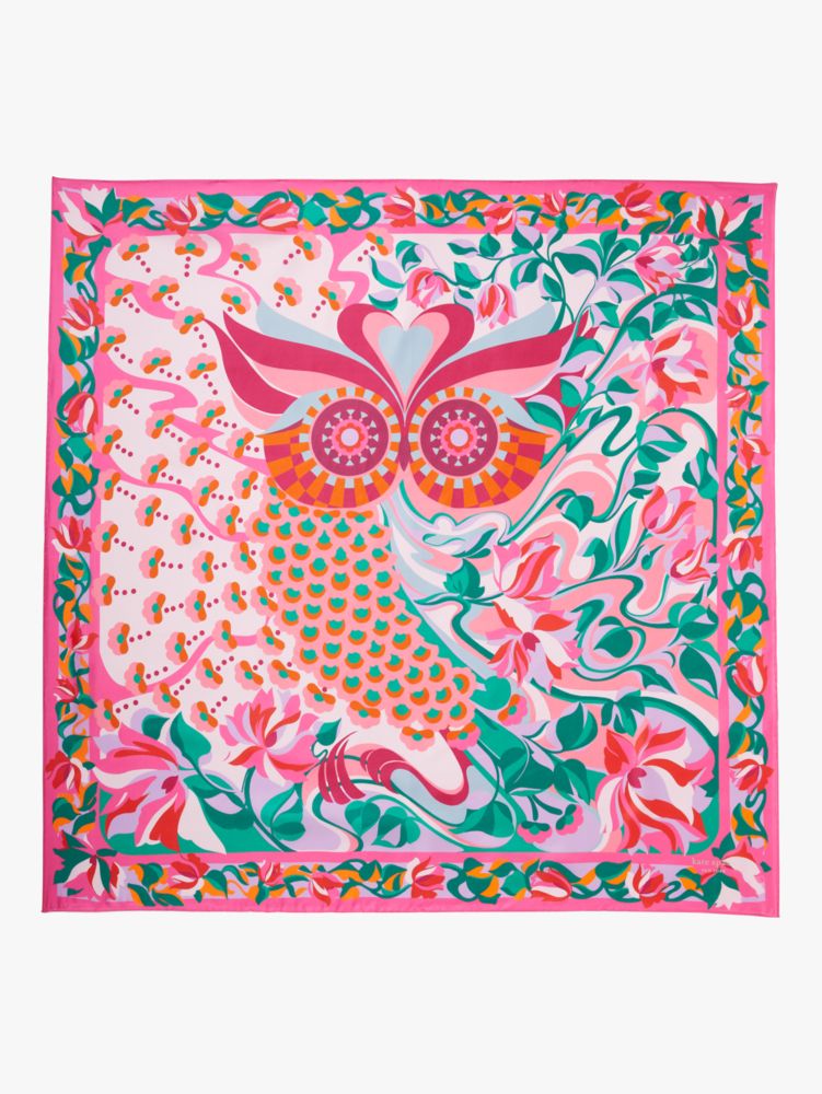 Deconstructed Owl Square Scarf, , Product