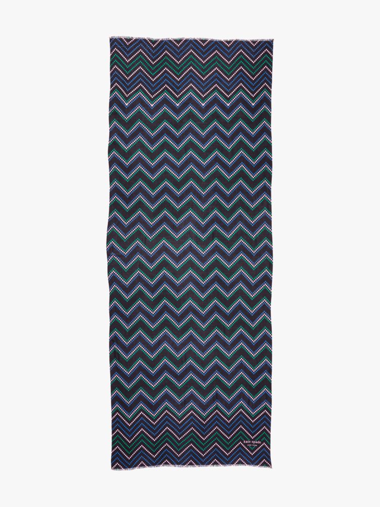 Kate Spade,Chevron Dot Oblong Scarf,
