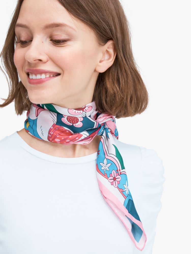 Kate spade store silk square scarf