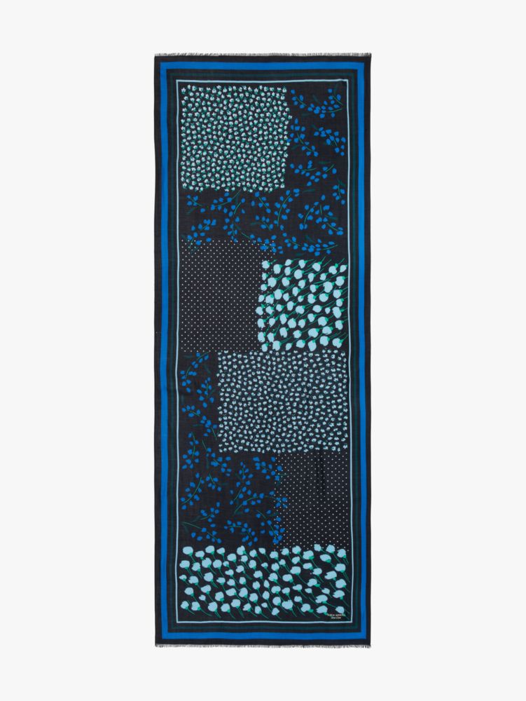 Sea Breeze Patchwork Oblong Scarf, , Product