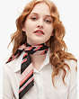 Kate Spade,aquatic stripe twisted scarf,scarves,Black / Glitter