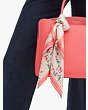 Kate Spade,spring garden silk bandana,scarves,Cherry Quartz