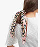 Kate Spade,colorblock floral hair tie & bandana set,hair accessories,Squid Ink