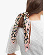 Kate Spade,colorblock floral hair tie & bandana set,hair accessories,Squid Ink