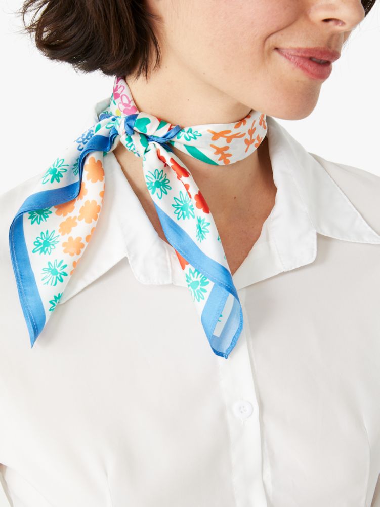 Kate Spade,Garden Patch Silk Bandana,