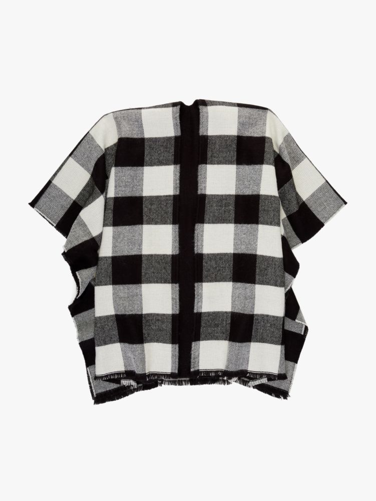 Kate Spade,Reversible Check Ruana,