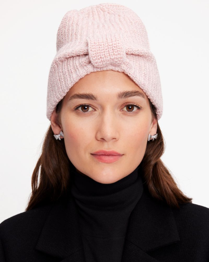 Metallic Bow Beanie Kate Spade Outlet