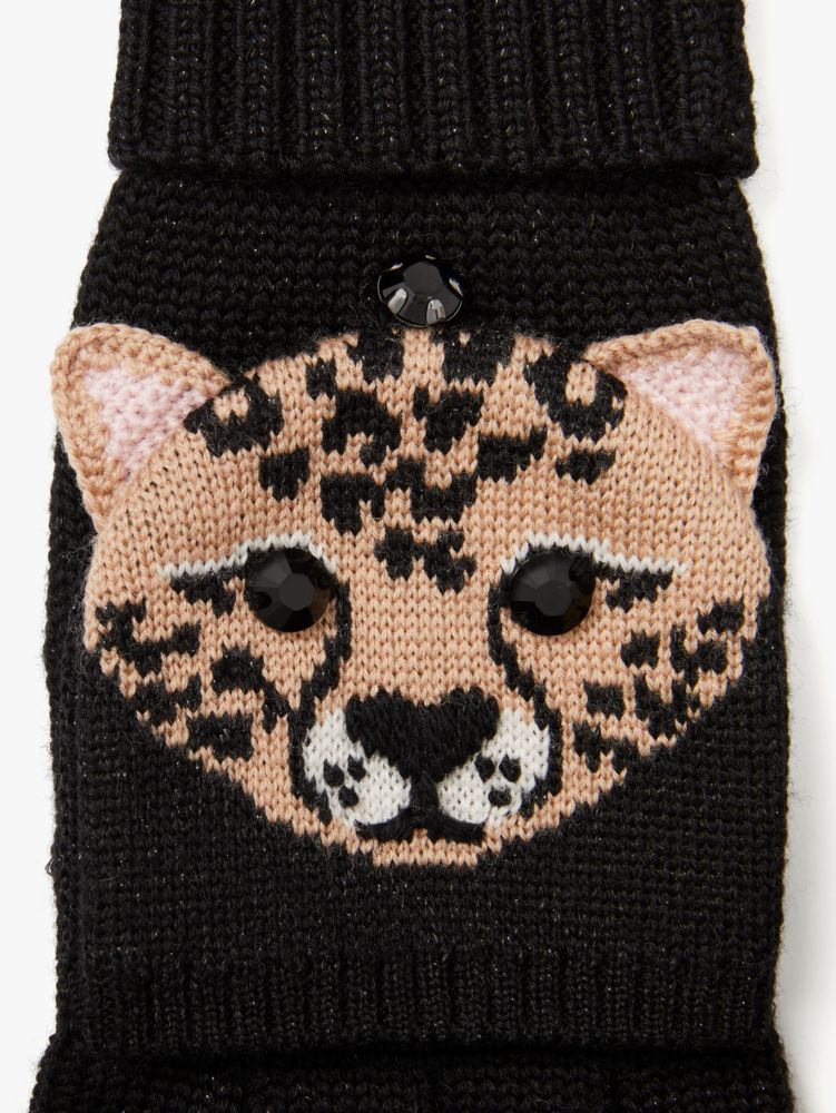 Leopard Face Pop-top Gloves, , Product