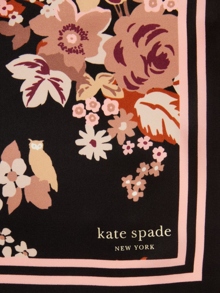 Kate Spade,Floral Bouquet Square Scarf,