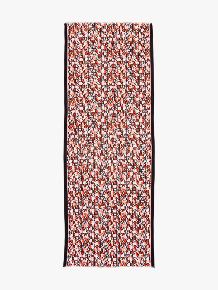 Kate Spade,repeat logo oblong scarf,scarves,