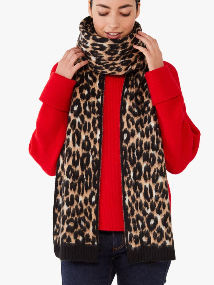 Kate Spade,brushed leopard scarf,scarves,