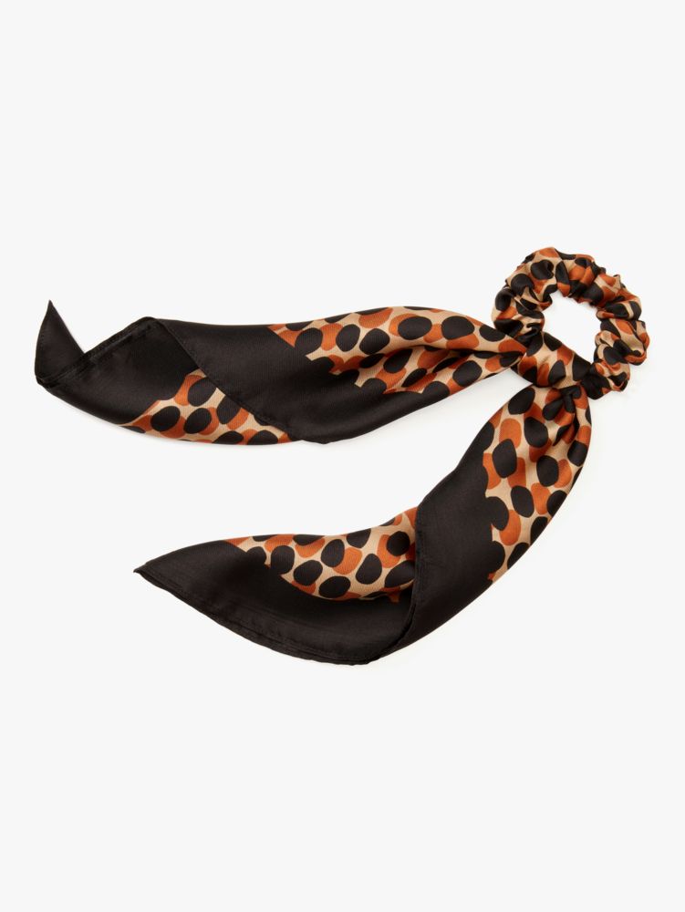 Kate Spade,dotty leopard hair tie & bandana set,hair accessories,40%,Silt