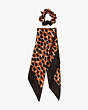 Kate Spade,dotty leopard hair tie & bandana set,hair accessories,40%,Silt