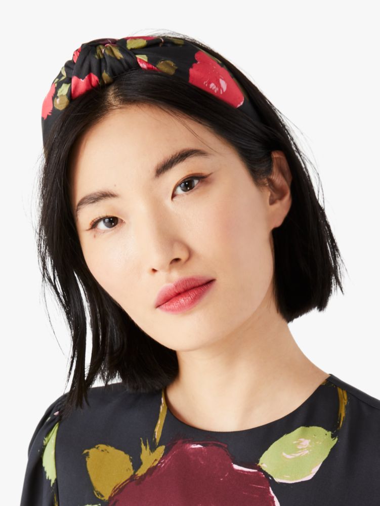 Kate Spade,ジャスト ロージー ノッテッド ヘッドバンド,ブラック