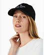 Kate Spade,セントリック ロゴ ベースボール キャップ,ファッション小物,ブラック