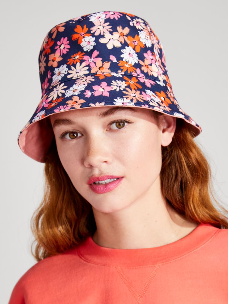 Floral Medley Reversible Bucket Hat, , Product