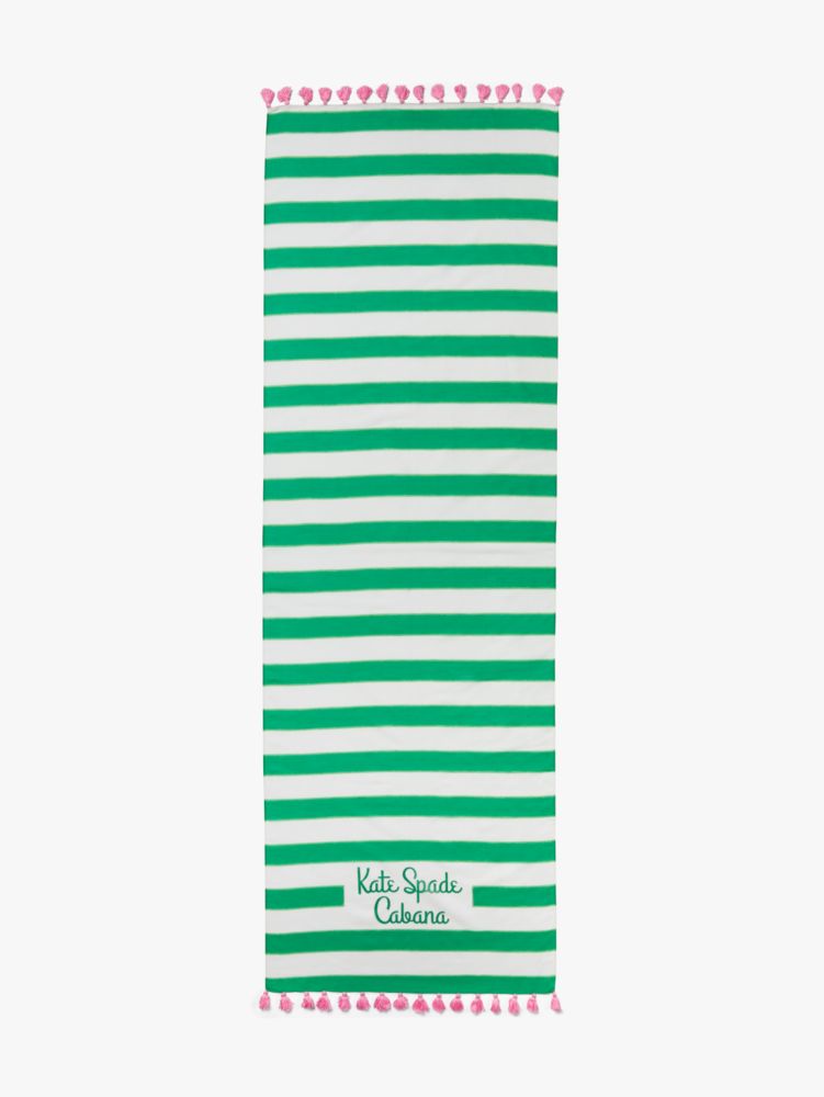 Cabana Stripe Cotton-silk Oblong Scarf, , Product